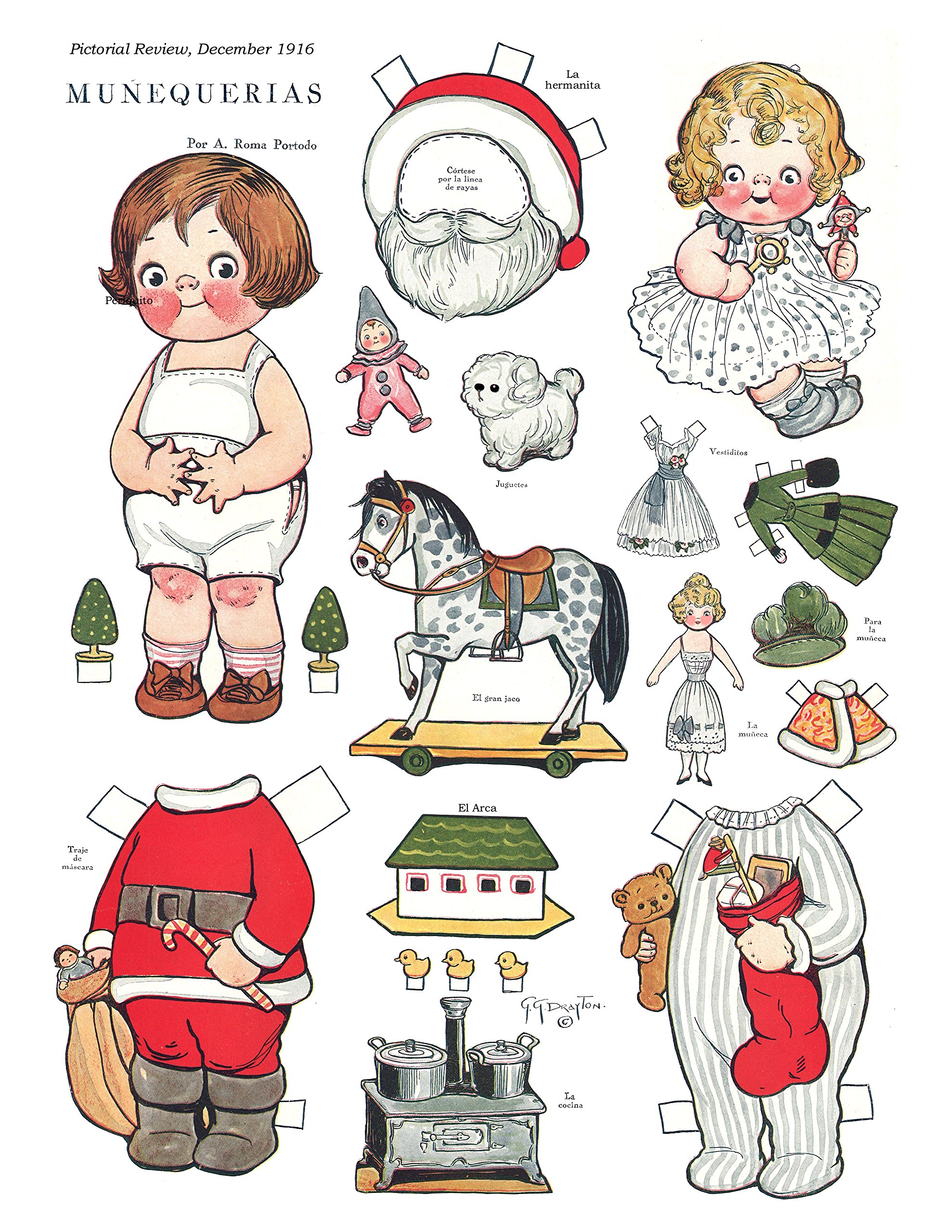 Mariquitas paper dolls Clearance