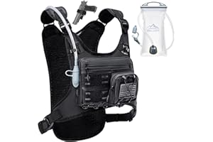 Zelvot Running Vest with 2L Water Bladder, Hydration Pack, USA Original Patent, Lightweight Hydration Backpack with Gear Holder, Reflective Chest Pack for Men Women for Marathon