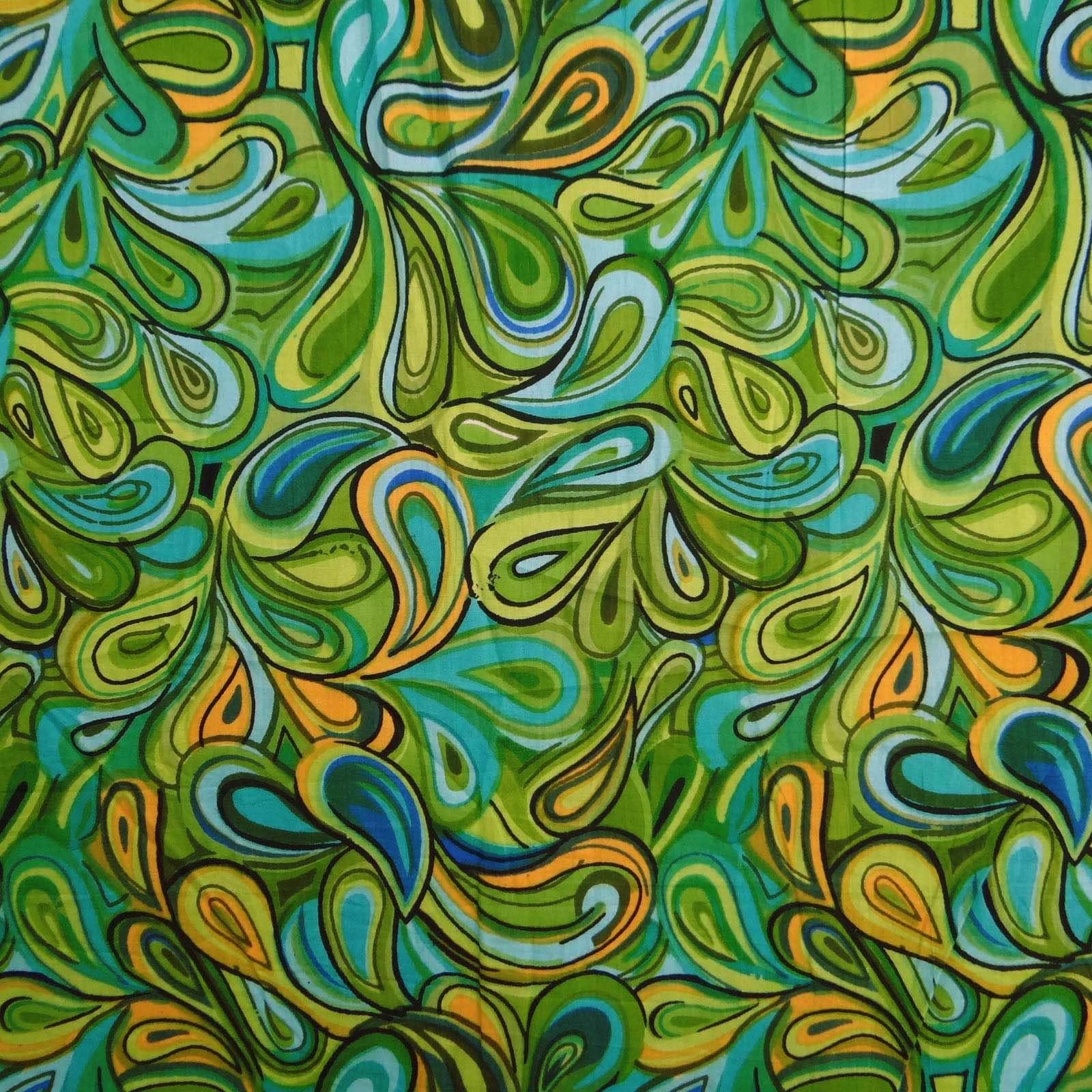 Indianbeautifulart Pure Cotton Fabric 41" Width Floral Printed Multicolor Crating Dress Sewing Fabric By Per Yard