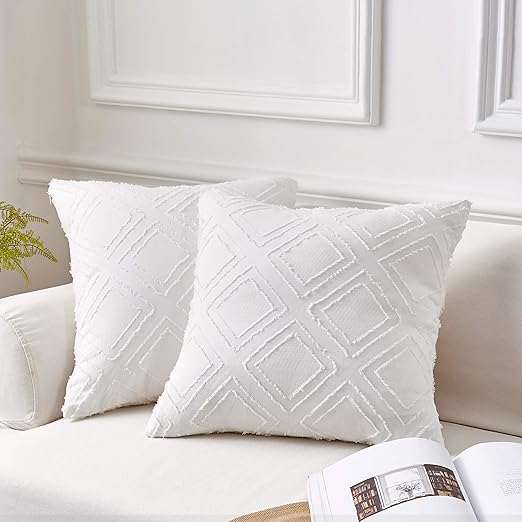 Amazon Com Moma Decorative Jacquard Diamond Throw Pillow Covers