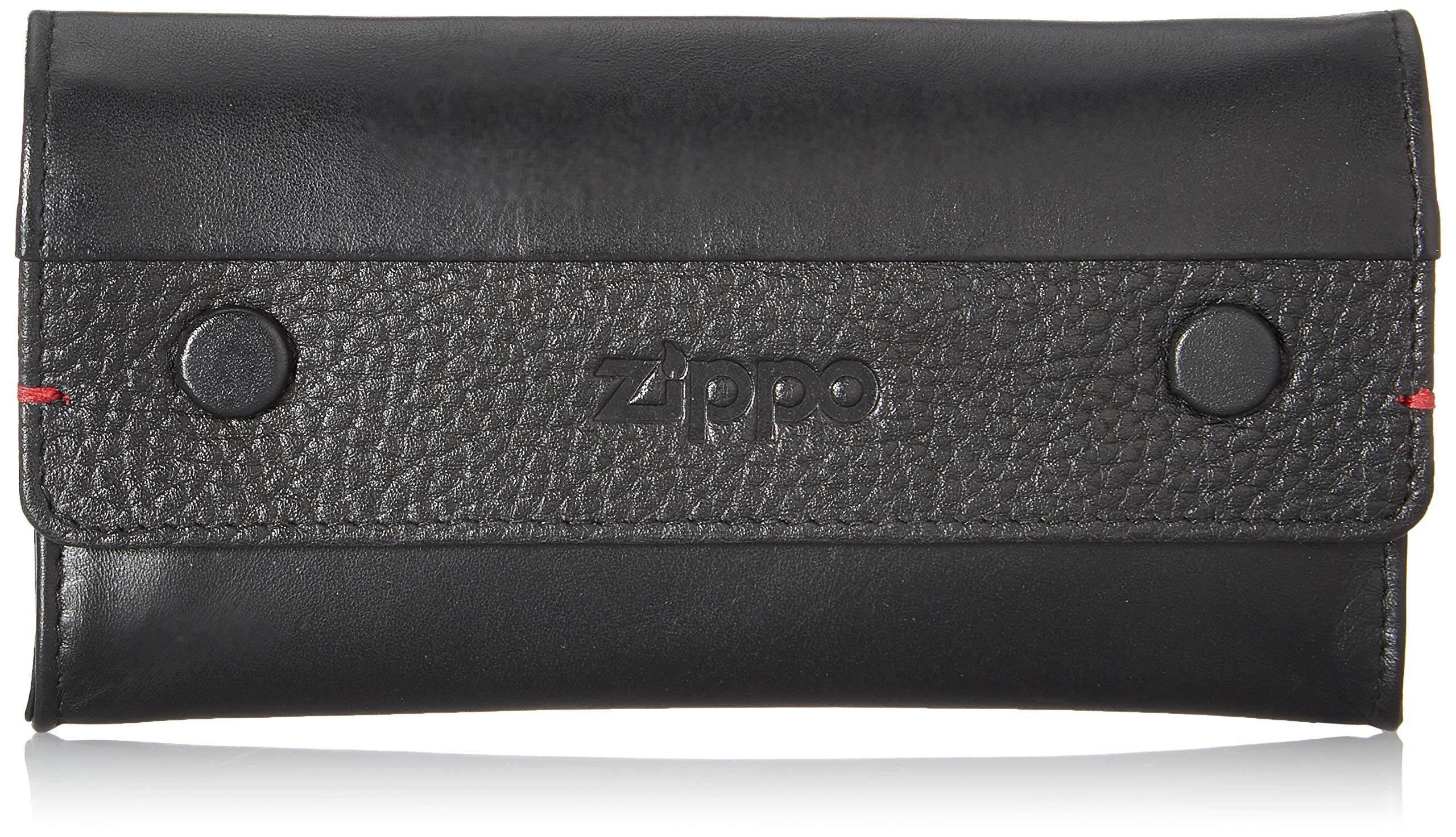 Zippo Nappa Tabakbeutel Schwarz Men’s Wallet, Black (Schwarz), 2.5x8x15 Centimeters (B x H x T)