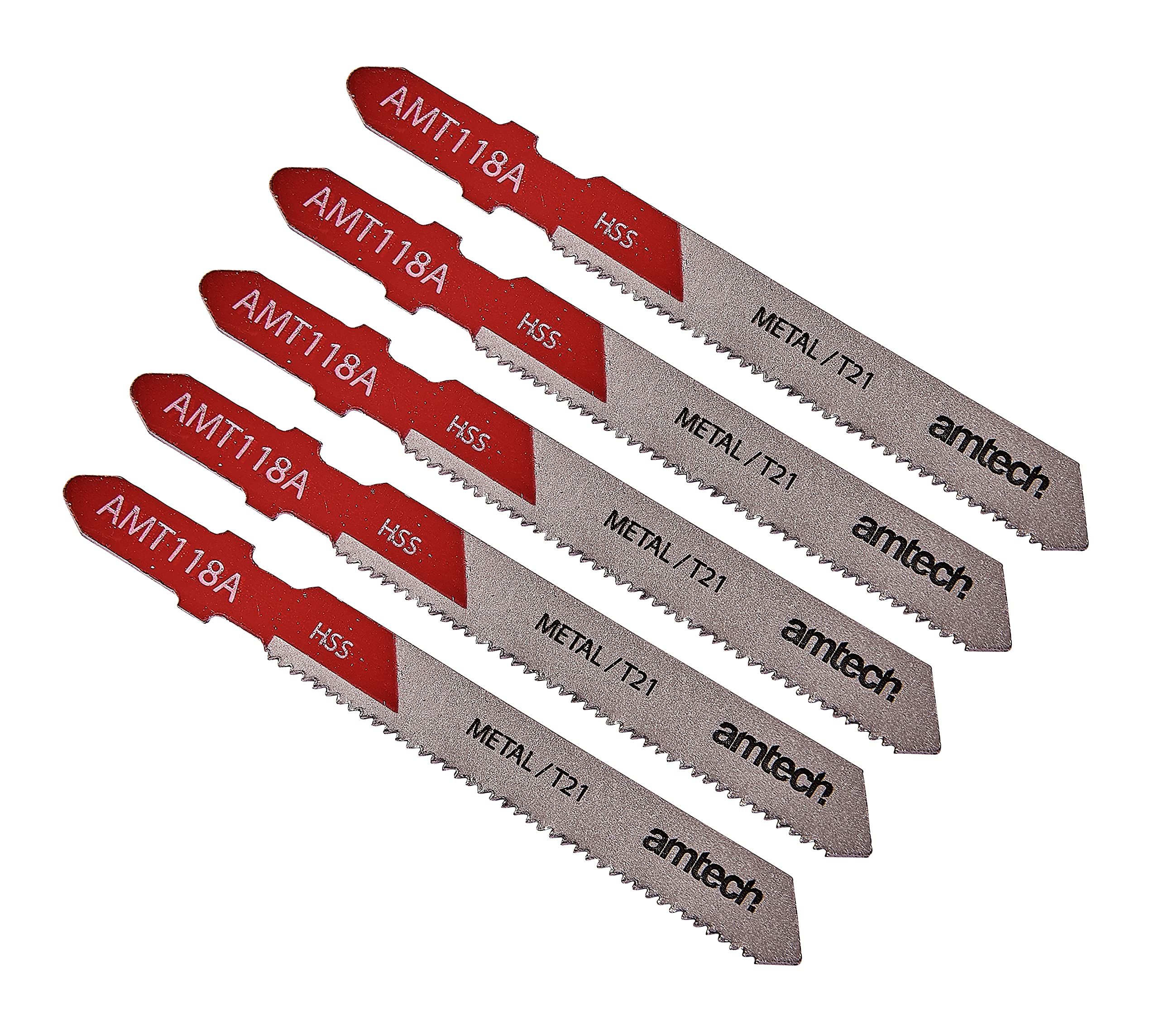 Amtech M1605 5 Piece metal jigsaw blade set (AMT118A)