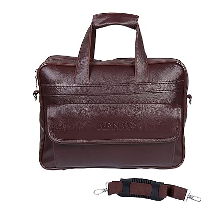 Apnav 15 inch Brown Laptop Messenger Bag