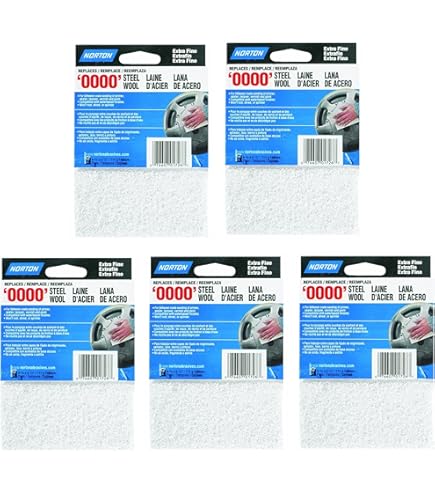 Laine D'acier Synthétique 3M Extra Fine #000 - Pour Décapage, Ponçage Fin, Réutilisable