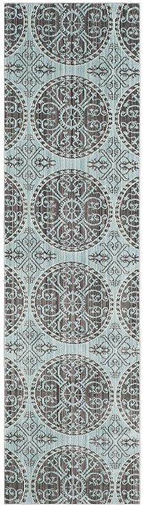 Safavieh Taryn gewebter Teppich, VAL214H, Braun / Alpine, 68 X 243 cm