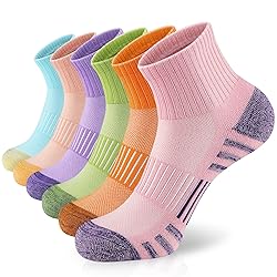 Airacker Athletic Quarter Socks with Cushion