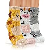 AIVEI Valentines Galentines Day Gifts for Women Buttery Soft Fuzzy Socks, Cozy Comfy Warm Fluffy Cute Slipper Socks