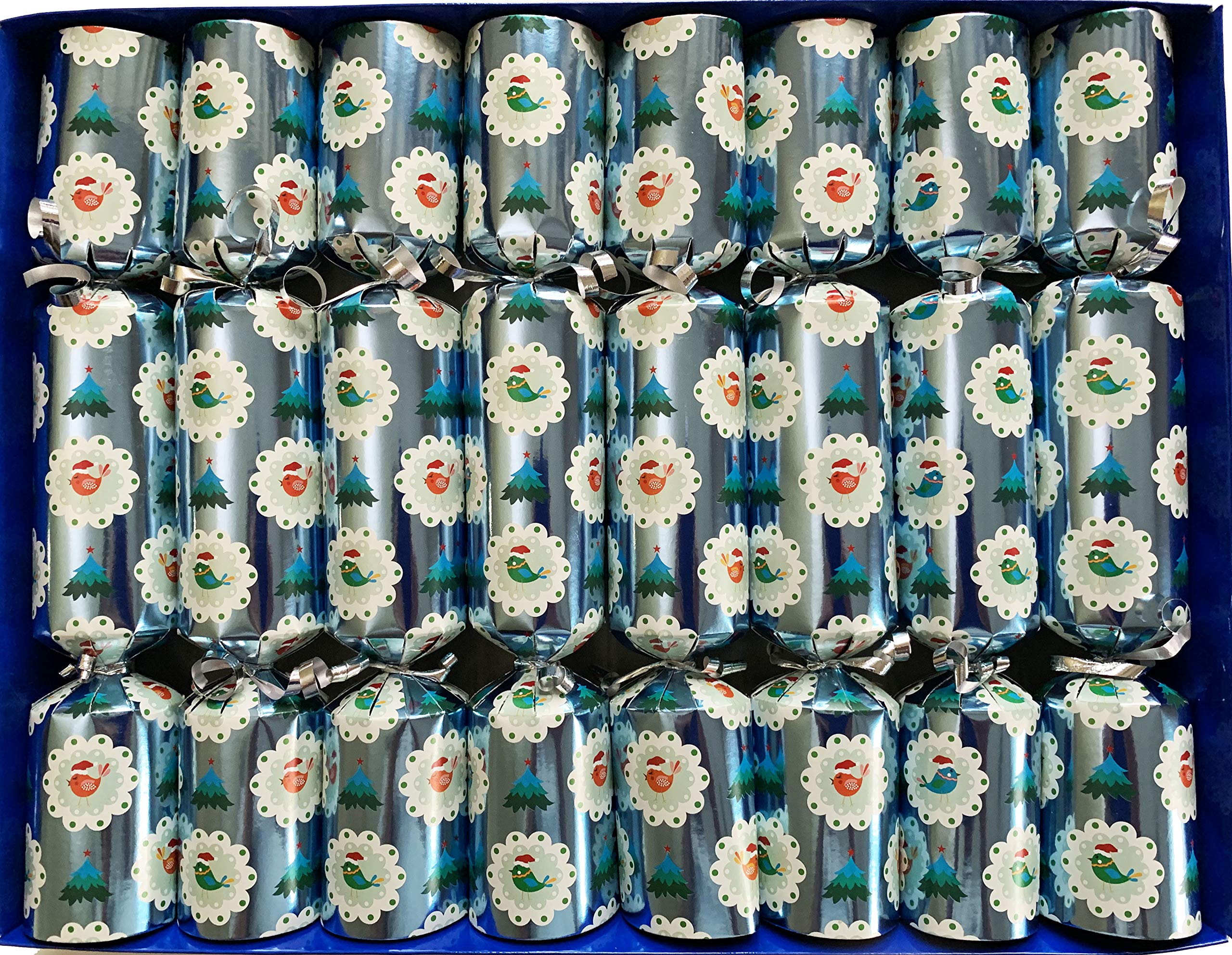 Crackers Ltd Set of 8 Fill Your Own Winter Birds Design Christmas