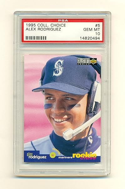 1995 Collector's Choice Alex Rodriguez Rookie 5 PSA 10 Gem Mint Card