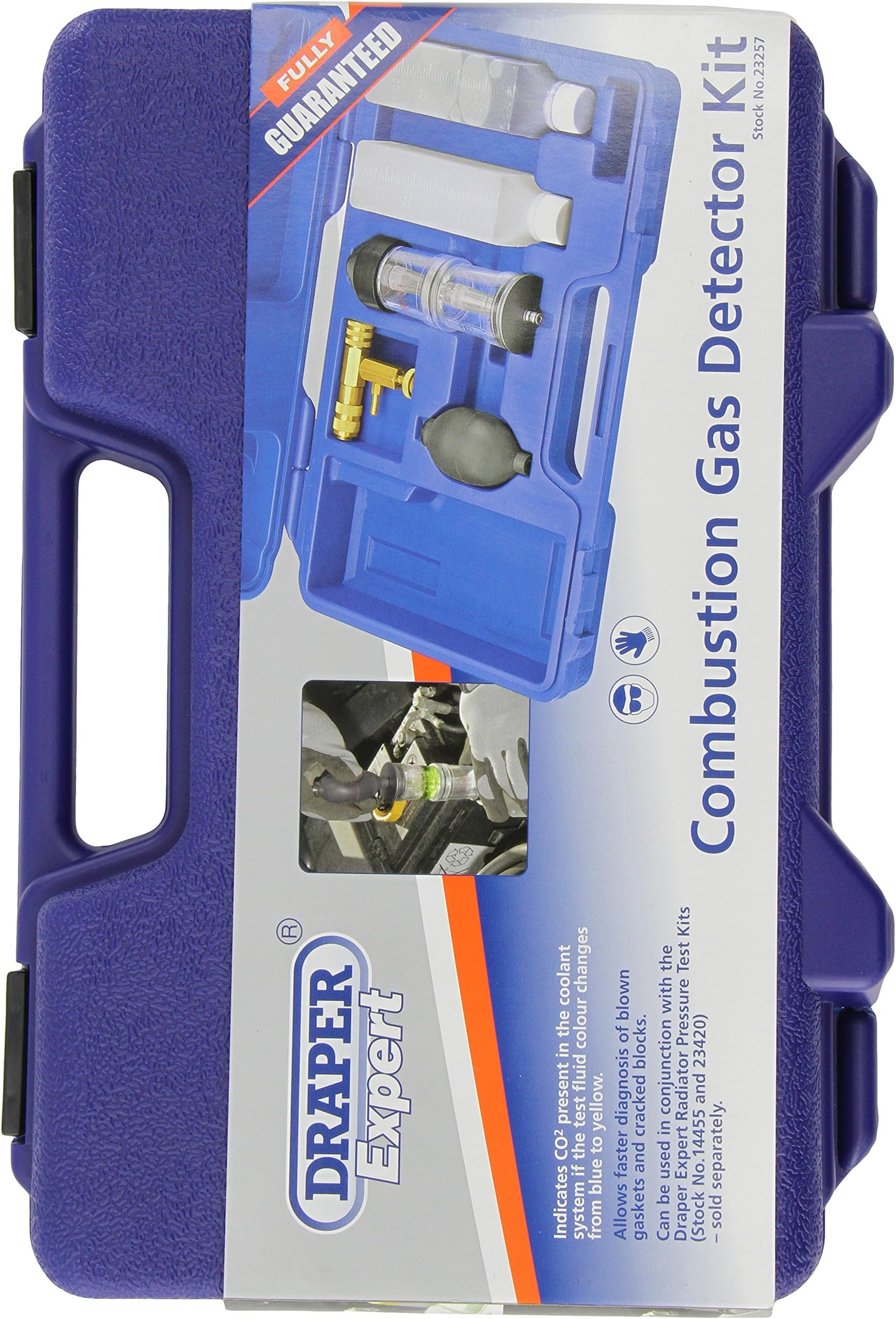 DraperExpert 23257 Combustion Gas Leak Detector Kit, Blue