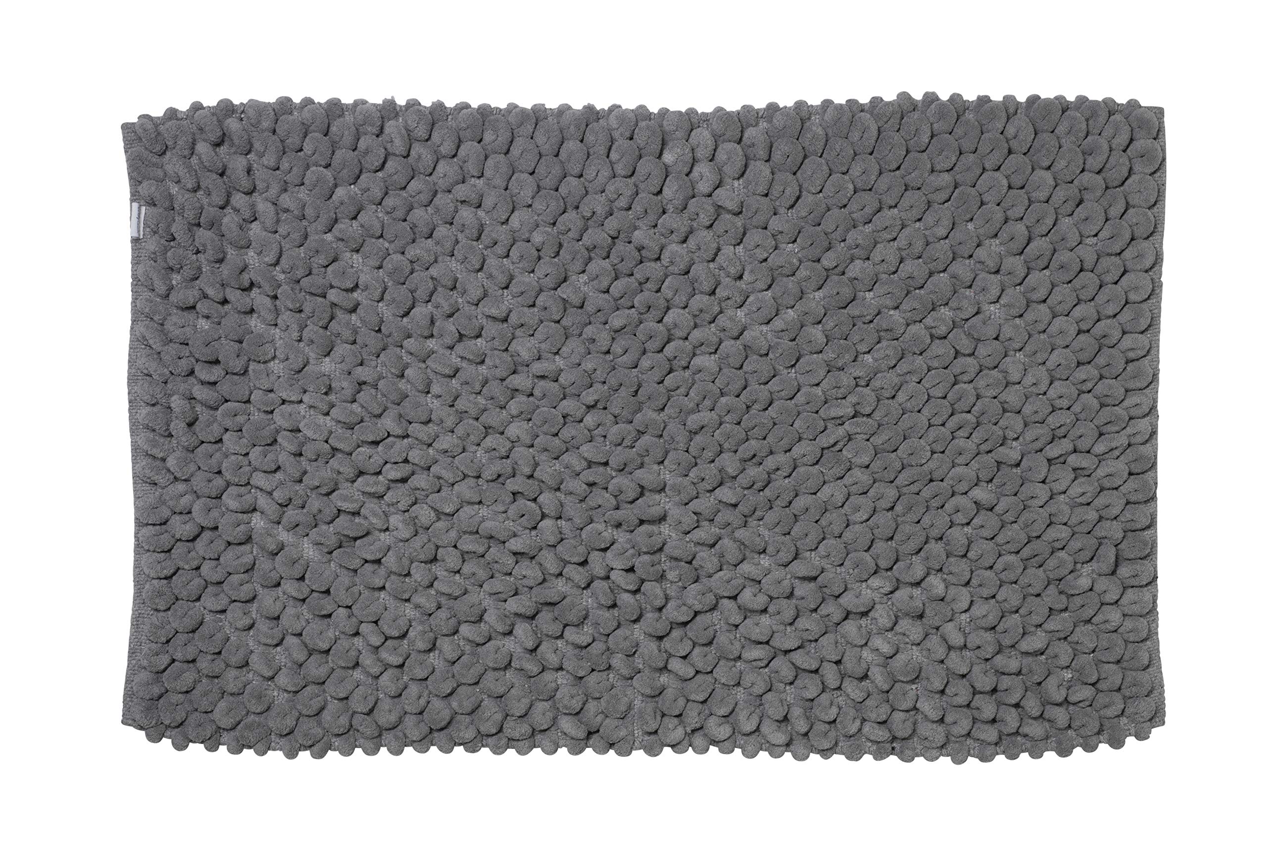 Croydex Grey Super Soft Cushioned Bath Mat with Slip-Resistant Backing