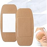 Geiserailie 40 Pcs Extra Large Flexible Adhesive Bandages 6"x3" Fabric Bandages with Non-Stick Pad Latex Free Painless Removal for Wound Care and First Aid