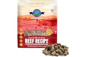 Shepherd Boy Farms Freeze Dried Raw Dog Food (Beef Recipe), All Natural Food, 14 oz Bag, Freeze-Dried Dog Food, Made in USA with Organic Produce, High in Protein, Food Topper or Complete Meal