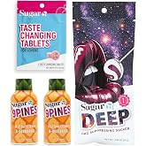 Sugar Splash Taste Sweeter Down There - 2 Taste Changing Tablets, 2 9Pines Pineapple Shots &amp; 1 DEEP Gag Suppressing Sucker Date Night Pack - Body Fluid Sweetener and Flavor Enhancer