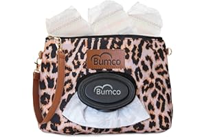 BABY BUM BRUSH Bumco Diaper Clutch - Portable Wipes Dispenser & Baby Travel Essential, Airtight Dispenser, Refillable Wipes Container, Travel Baby Essentials, Diaper Bag Purse