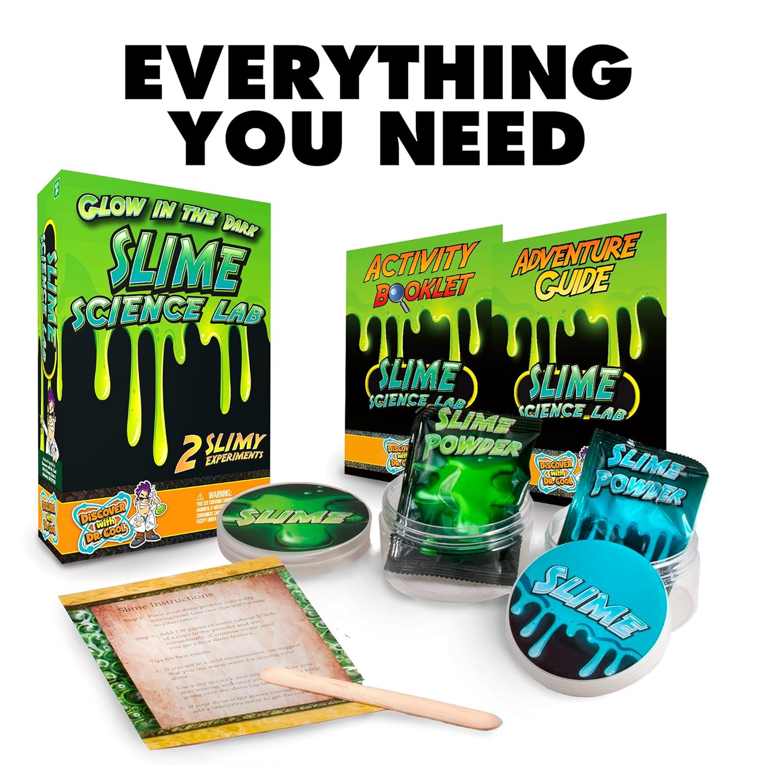 glow in the dark slime science kit