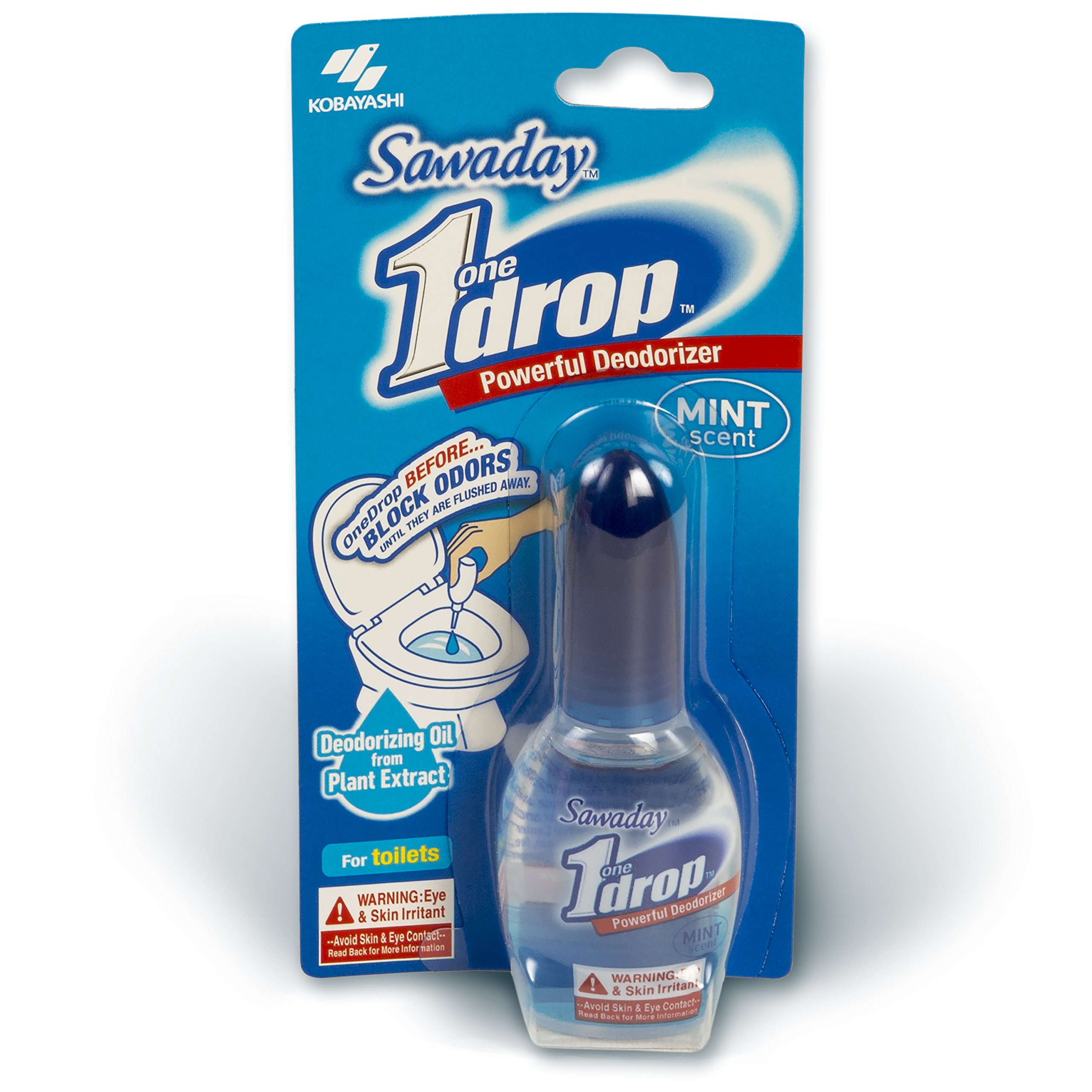 One-Drop Powerful Deodorizer, Before-You-Go Toilet Drops, 0.67 fl oz*- Mint Scent