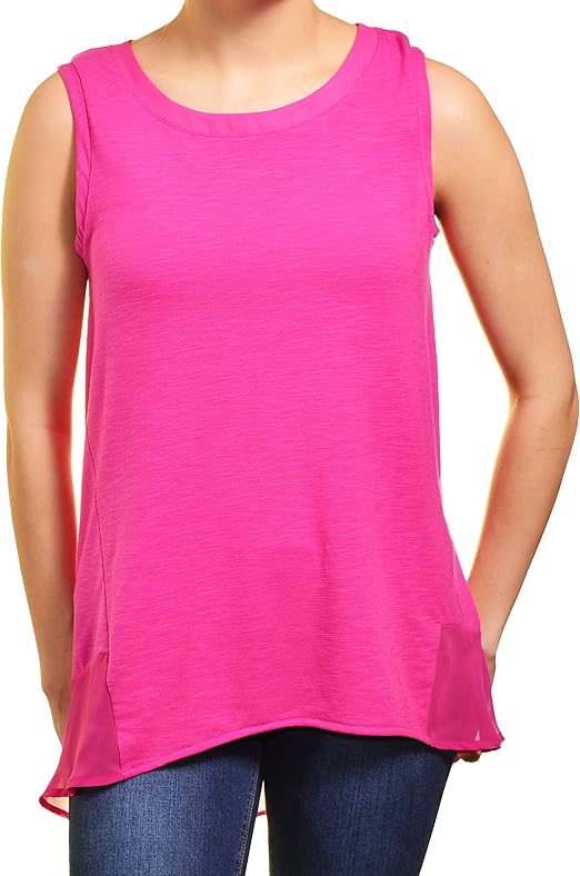 high low sleeveless top