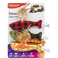 SmartyKat Fish Friends Crinkle and Catnip Cat Toys (Set of 3)