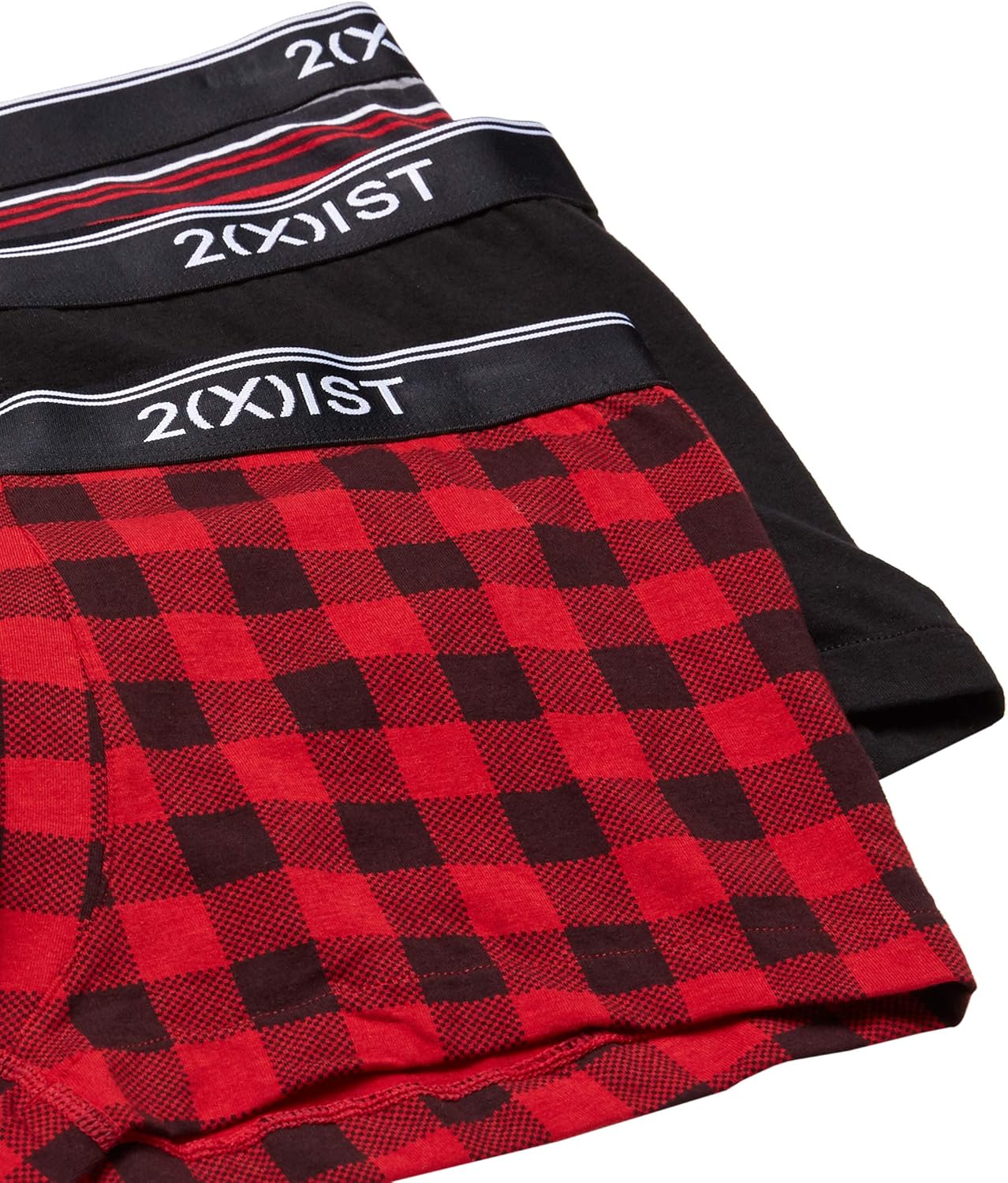 2(X)IST Men's Cotton Stretch No Show Trunk 3-Pack: Clothing