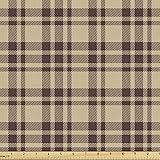 Ambesonne Scottish Tartan Fabric by The Yard, Retro