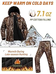 NEW VIEW Insulated Hunting Clothes for Men Cold