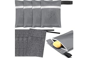 Reallnaive 4 Sets Travel Soap Bar Bag Quick Dry Waterproof & Leakproof Soap Dish Case with Foaming Nets Multifunctional Toile