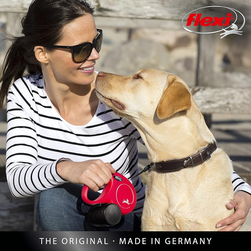 Classic M Hunde Roll-Leine, 8m Seil, blau