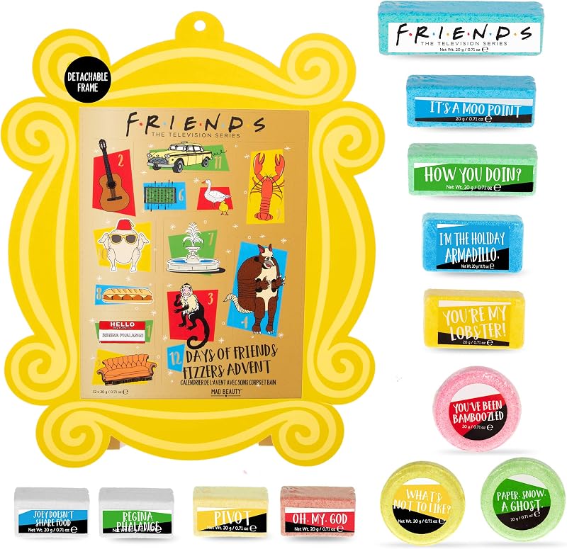 MAD Beauty Friends 12 Days Bath Fizzer Advent Calendar Gifts New