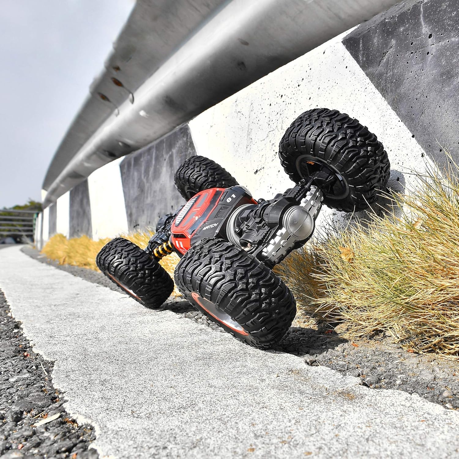 BEZGAR 15 Toy Grade1:14 Scale Remote Control Crawler, 4WD Transform 15 Km/h All Terrains Electric Toy Stunt Cars RC Monster Vehicle Truck Car with Rechargeable Batteries for Boys Kids Teens and Adults: Toys & Games