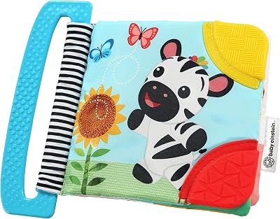 Baby Einstein Curious Explorers Teether Book Take-Along Toy Ages Newborn+