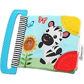 Baby Einstein Curious Explorers Teether Book Take-Along Toy, Ages Newborn +, Multicolored