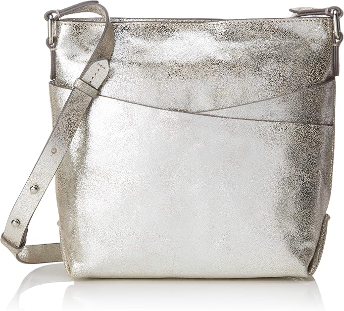 Clarks Topsham Charm, Women’s CrossBody Bag, Silver (Silver Leather