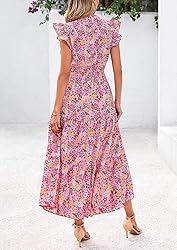 PRETTYGARDEN Women's 2025 Summer Floral Midi Dress