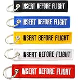 Rotary13B1 Insert Before Flight Key Chains - Multi Color - 5pcs