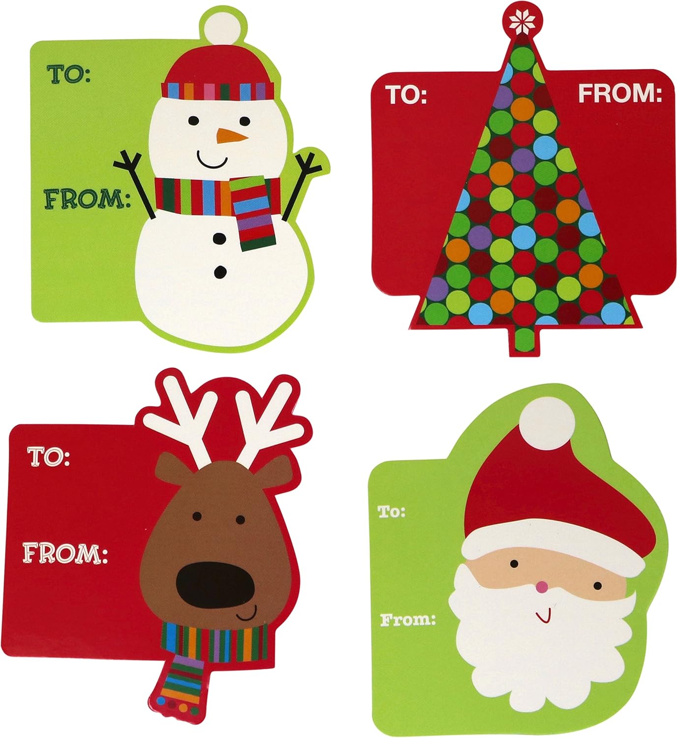 Garvin Peel and Stick Cardstock Christmas - Holiday Gift Tags - 72-Count: Health & Personal Care