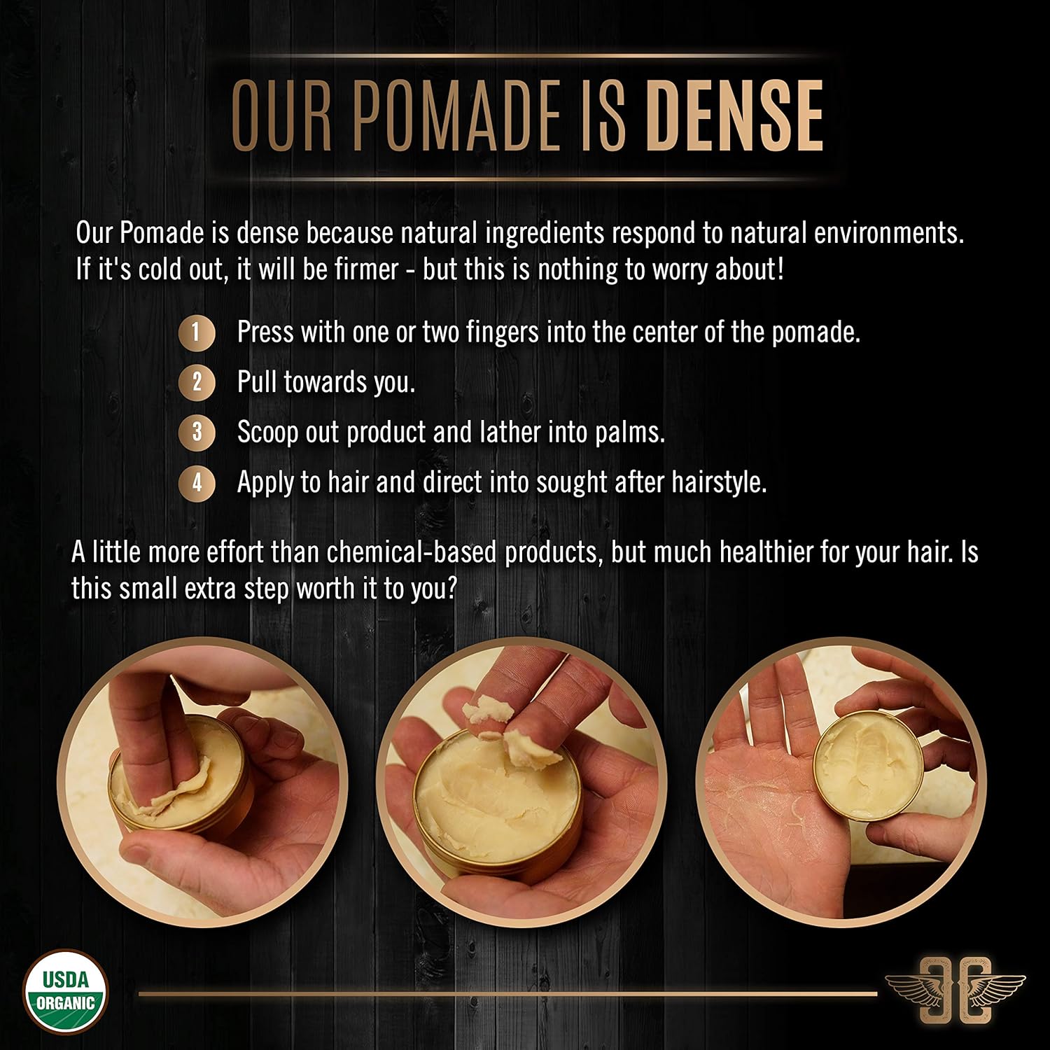 Amazon Com Chronos And Creed Certified Organic Hair Pomade