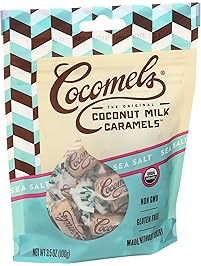 Sea Salt Cocomels Coconut Milk Caramels - Organic - Made Without Dairy - Kosher - GMO Free - Sea Salt 1 Pack