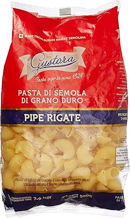 Gustora Pipe Rigate Pasta, 500g