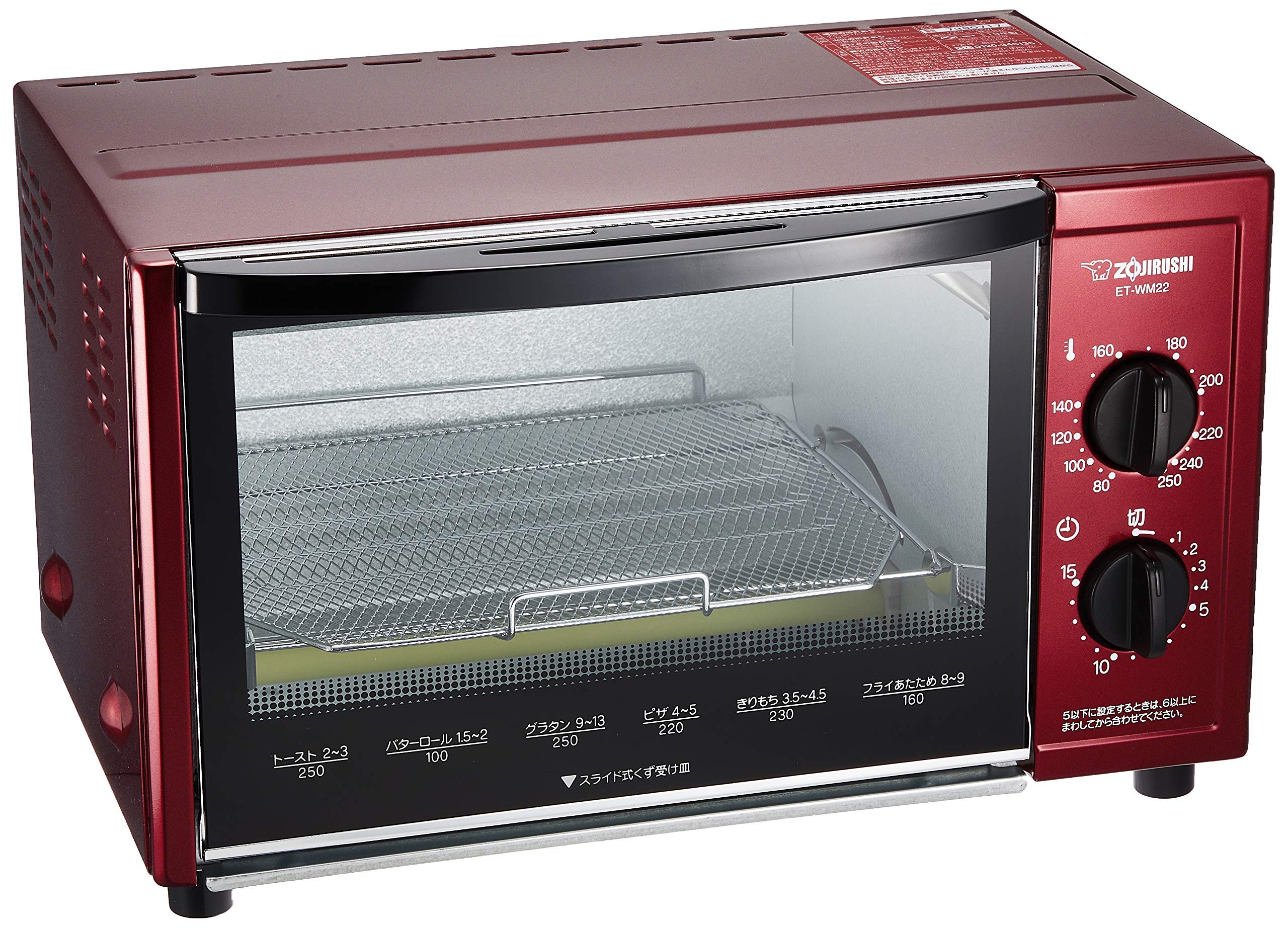 象印マホービン こんがり倶楽部 ET-WM22-RM オーブントースター メタリックレッドの商品画像