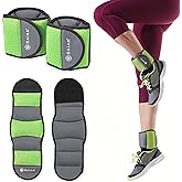 Gaiam Ankle Weights, Wearable Bracelet to Strengthen, Tone &amp; Sculpt, Adjustable Ankle Weights for Women &amp; Men for Yoga, Dance, Pilates, Barre, Cardio, Home &amp; Gym Use