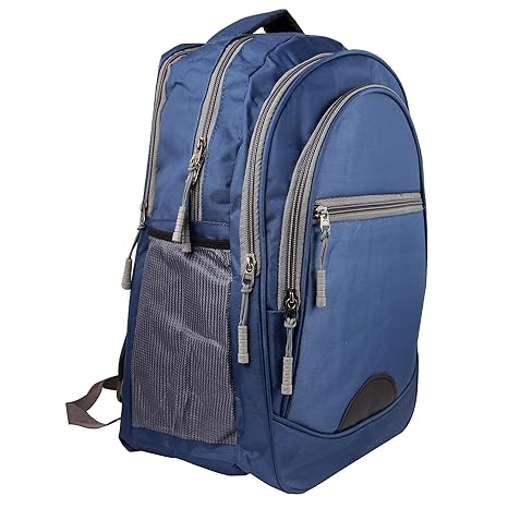 Shaina Bags Nylon and Fabric 25 L Navy Blue Laptop Bag