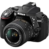Nikon D5300 24.2 MP CMOS Digital SLR Camera with 18-55mm f/3.5-5.6G ED VR Auto Focus-S DX NIKKOR Zoom Lens (Black)