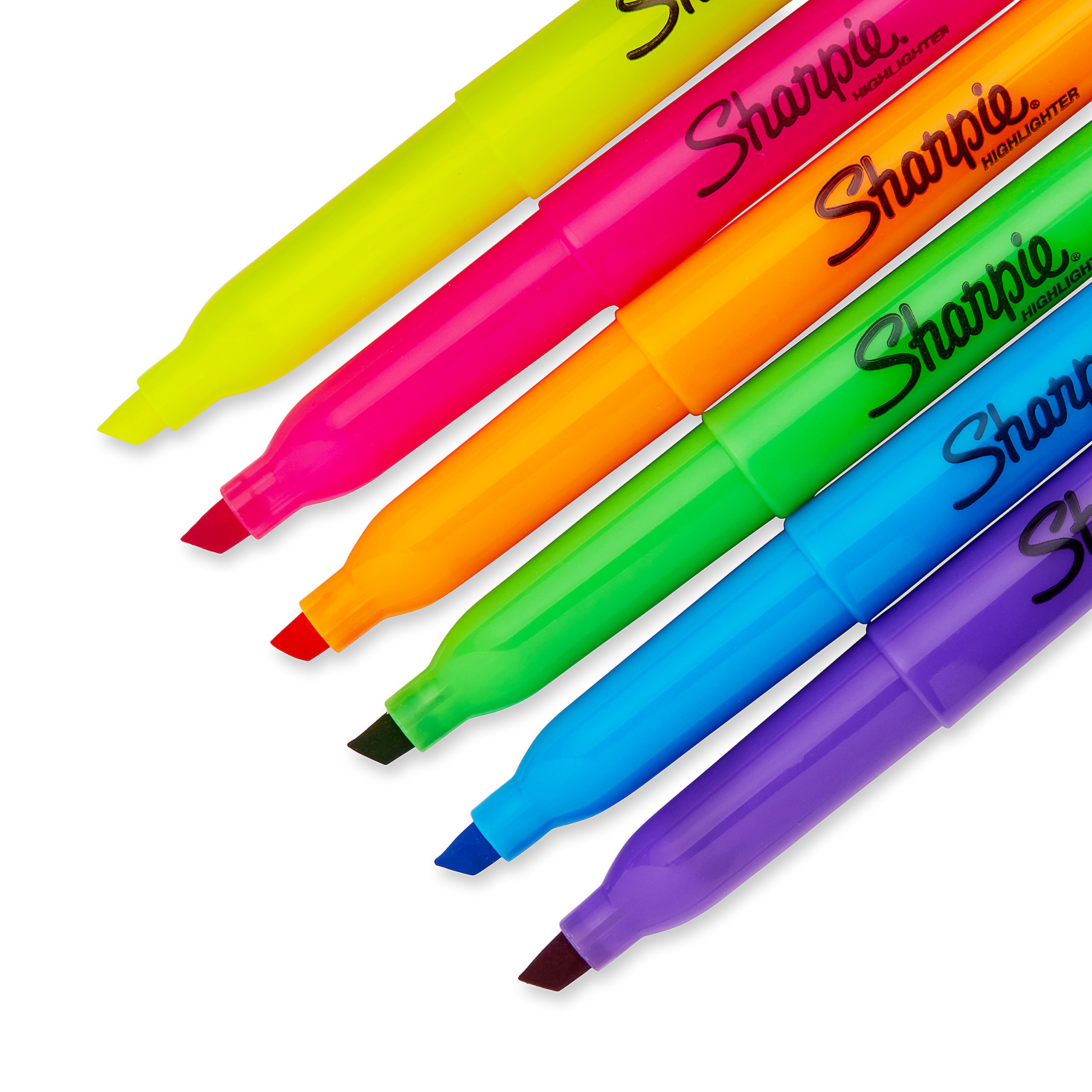 Sharpie 27145 Pocket Highlighters, Chisel Tip, Assorted Colors, 12