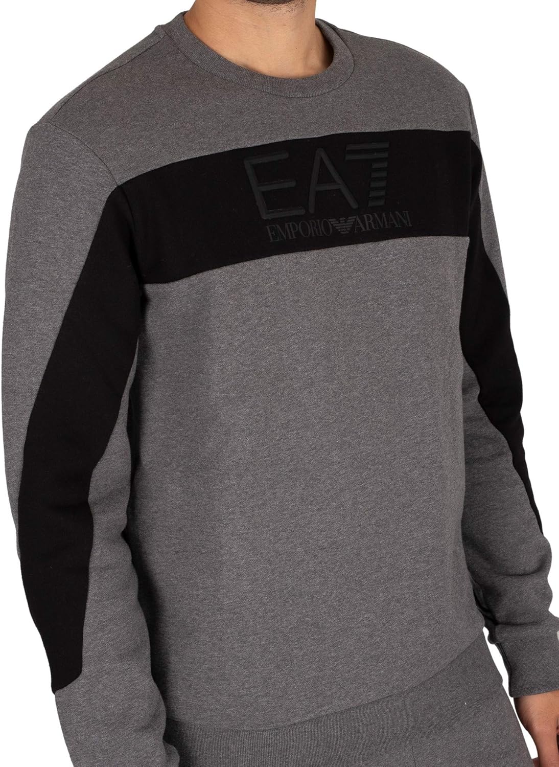 emporio armani embossed logo sweatshirt