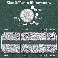 Resin Rhinestones for Crafting with B7000 Jewelry