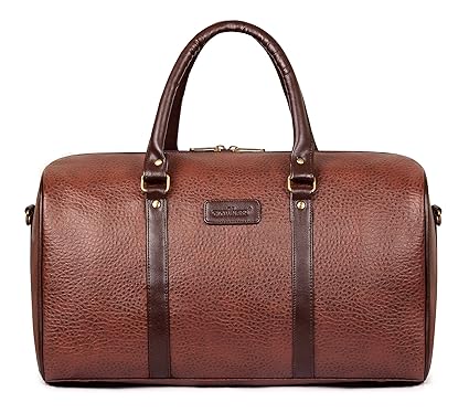 The Clownfish Amory 27 LTR Travel Duffel Bag | Luggage | Cabin Luggage | Weekender Bag (Caramel)