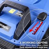 Hyundai 1800W Electric Lawn Scarifier Aerator 230V 380mm 5 Heights 45L view 6