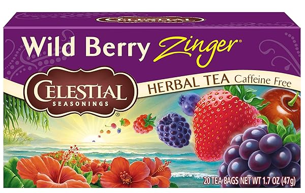 CELESTIAL SEASONINGS, TEA, WILD BERRY ZINGER, 20 CT