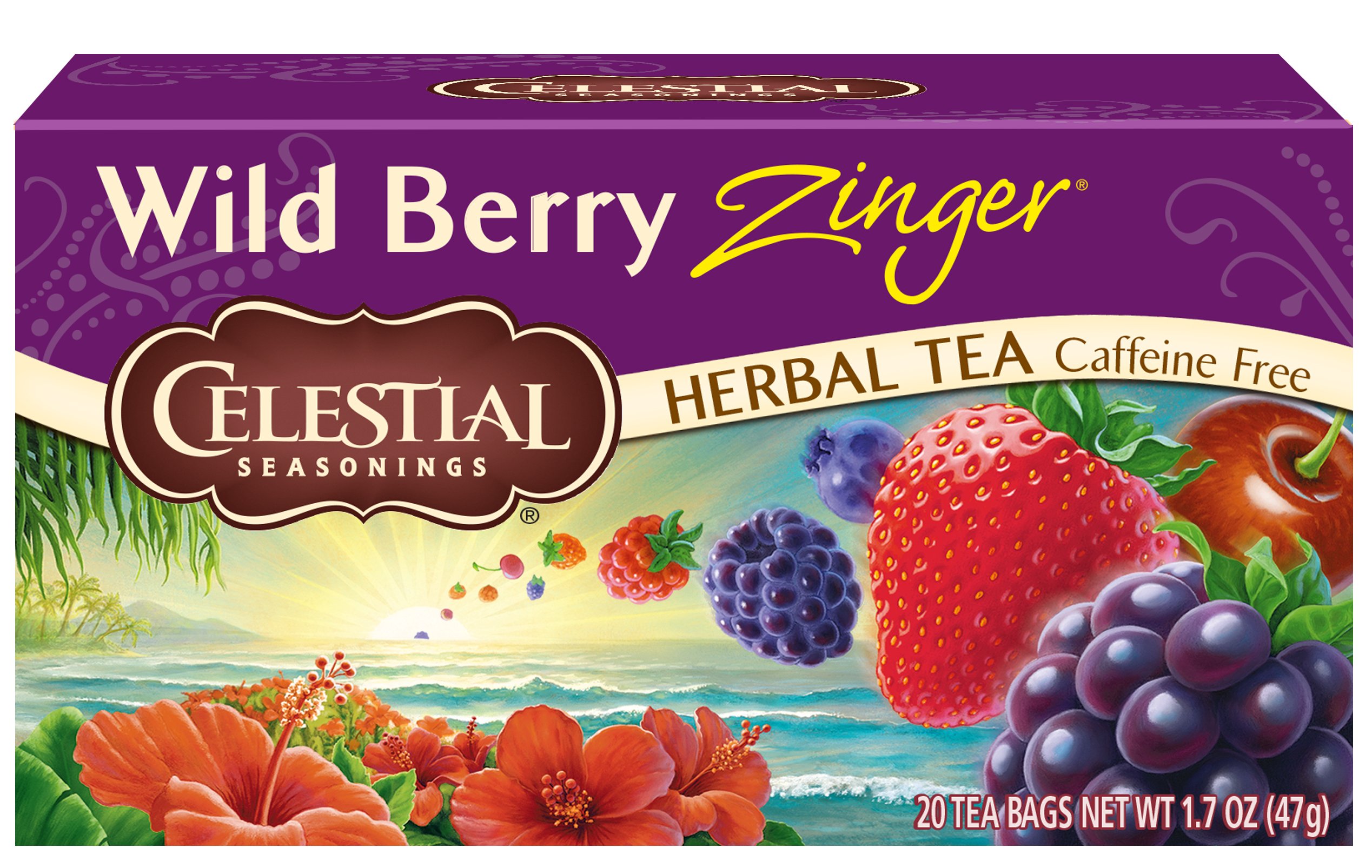 Celestial Seasonings Herbal Tea, Cranberry Apple Zinger